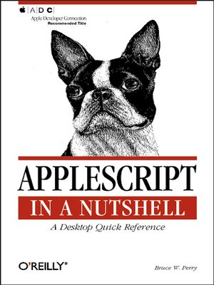 cover image of AppleScript in a Nutshell